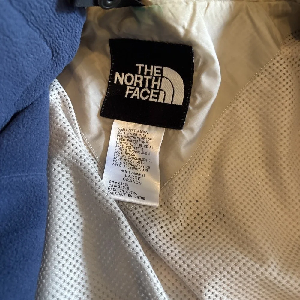 Vintage The North Face Jacket Men's Large Fleece Lined Vest Full Zip Beige Parka